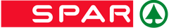 SPAR logo with red rectangle and green circle on a green background